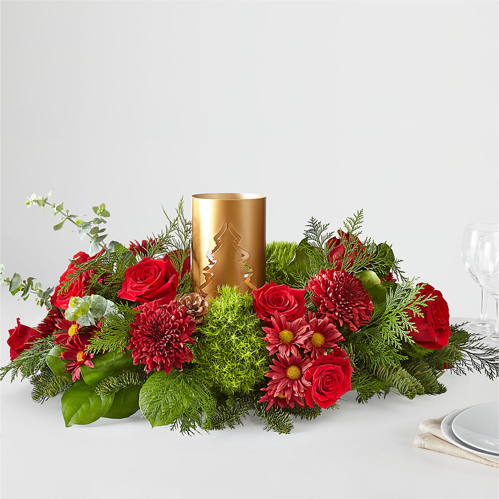 Toast the Season Centerpiece – SB FLORAL & DESIGN, Erie IL