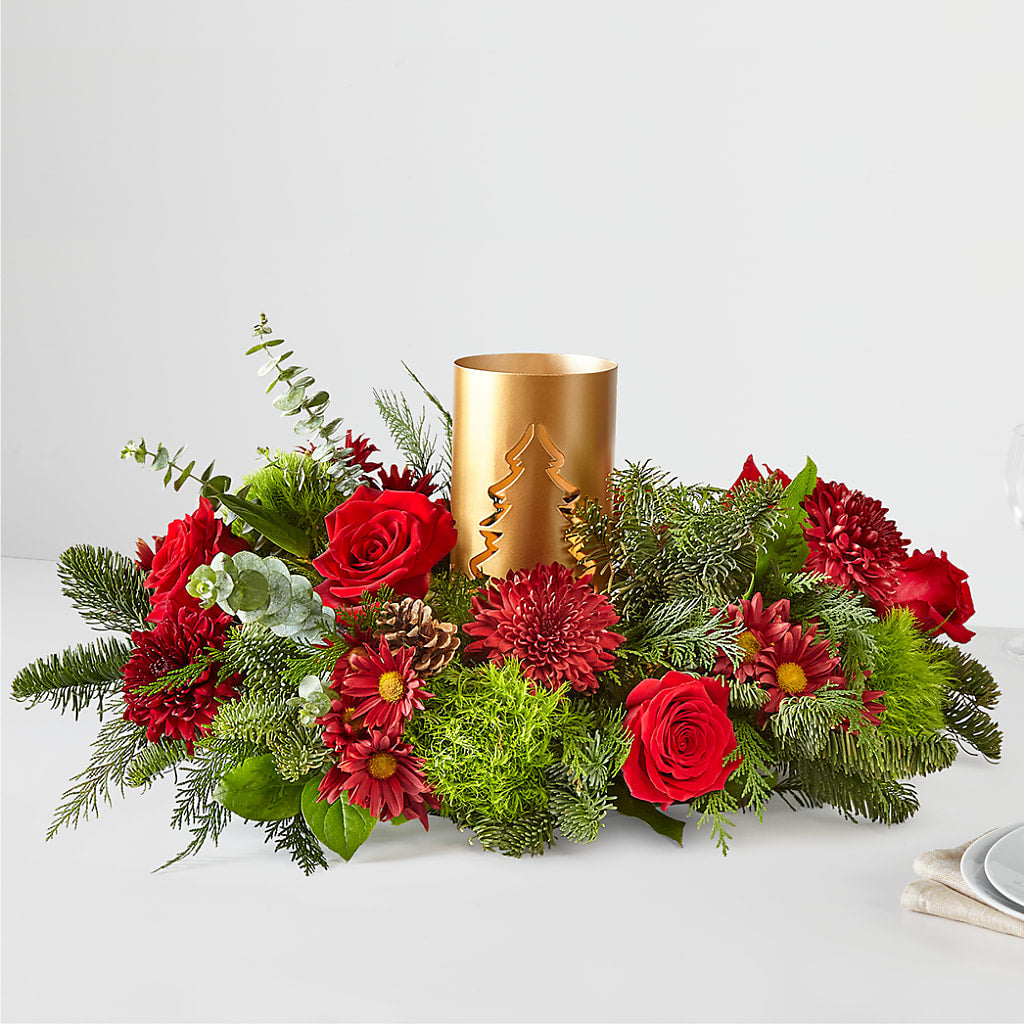 Toast the Season Centerpiece – SB FLORAL & DESIGN, Erie IL
