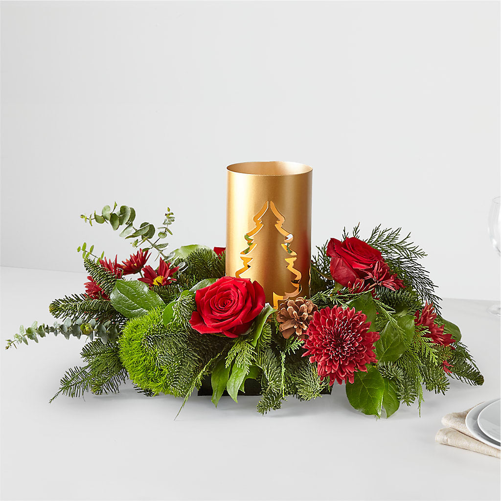 Toast the Season Centerpiece – SB FLORAL & DESIGN, Erie IL