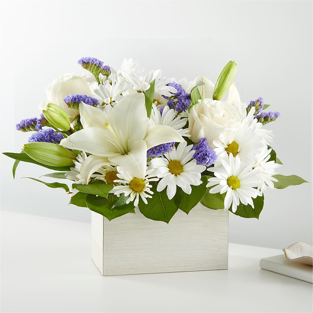 Beyond Blue Box Bouquet – SB FLORAL & DESIGN, Erie IL