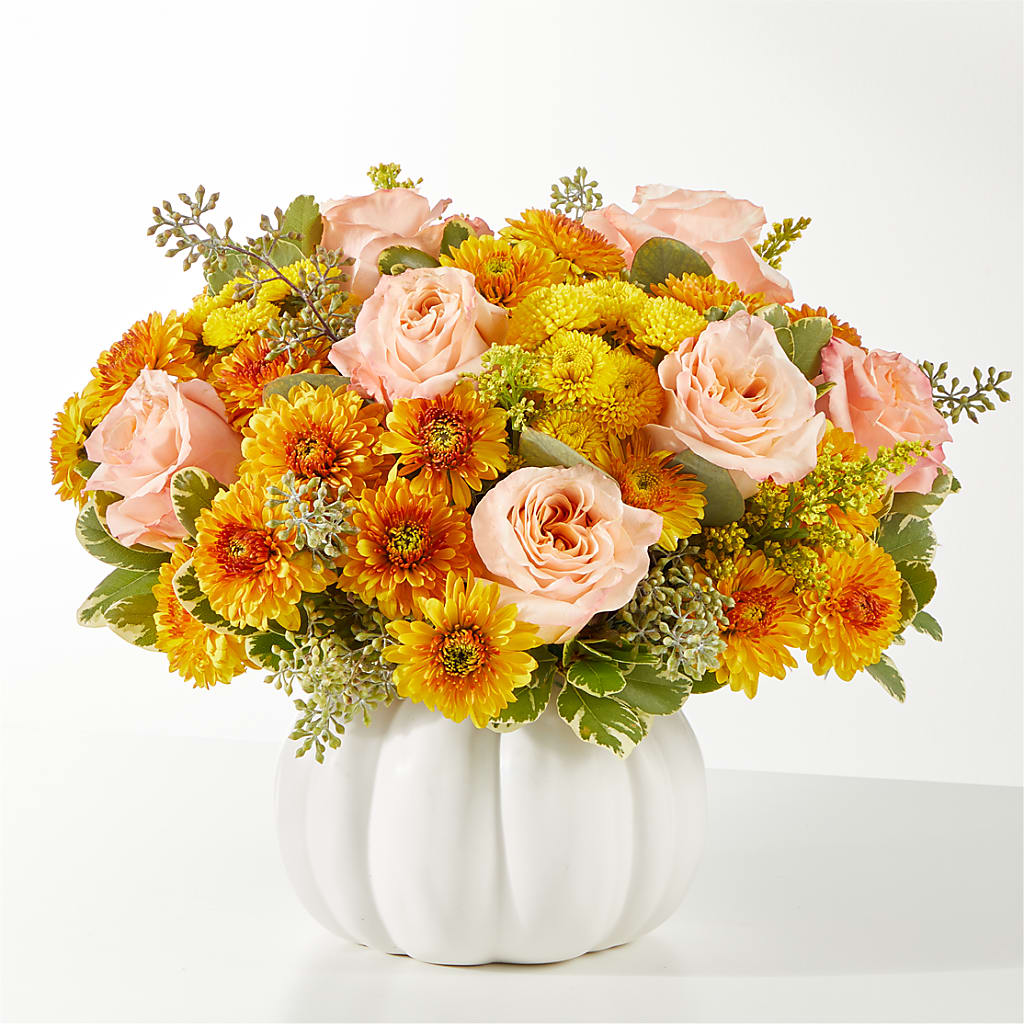 Peachy Pumpkin – SB FLORAL & DESIGN, Erie IL