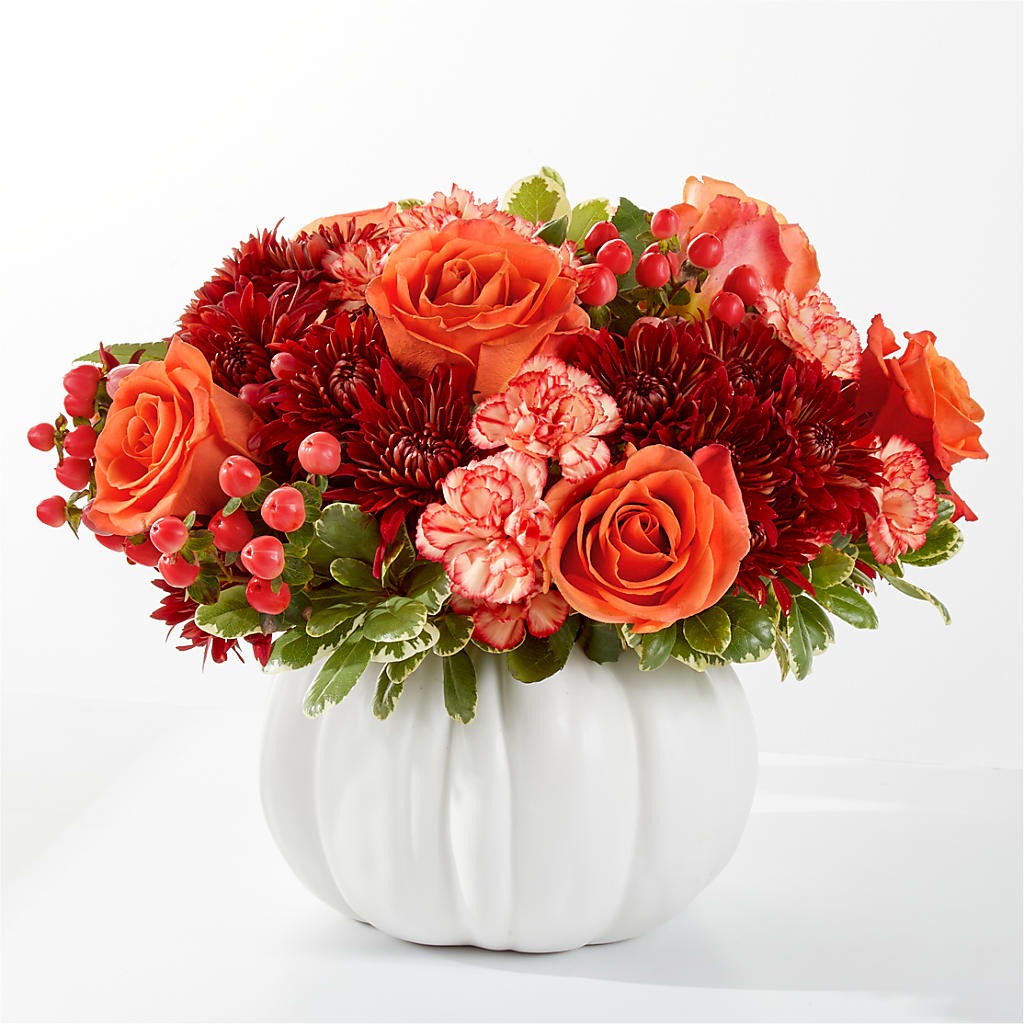 Autumn Air Pumpkin Bouquet – SB FLORAL & DESIGN, Erie IL