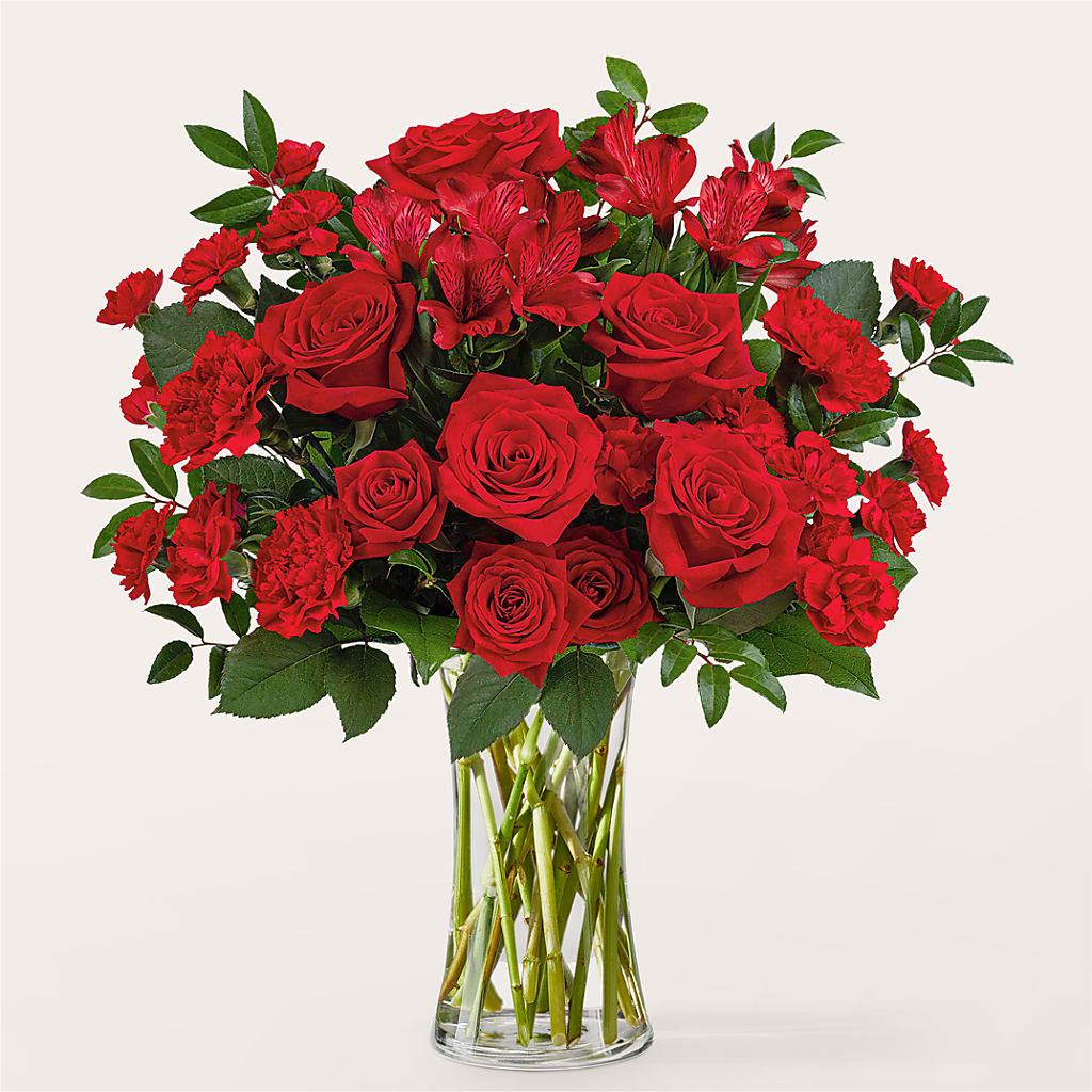 Brilliant Ruby Bouquet – SB FLORAL & DESIGN, Erie IL