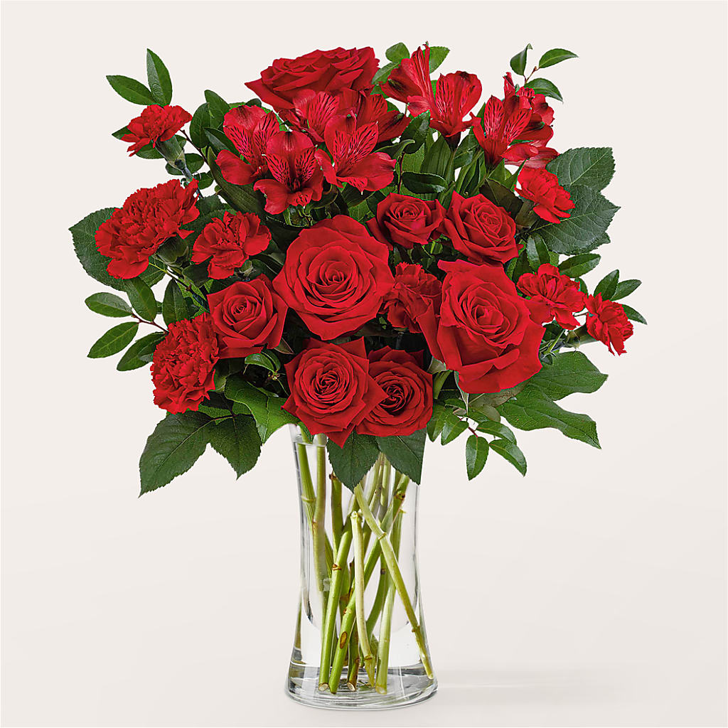 Brilliant Ruby Bouquet – SB FLORAL & DESIGN, Erie IL
