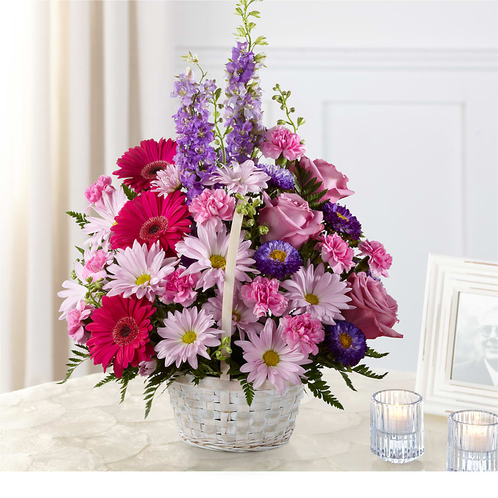 Pastel Peace Basket – SB FLORAL & DESIGN, Erie IL