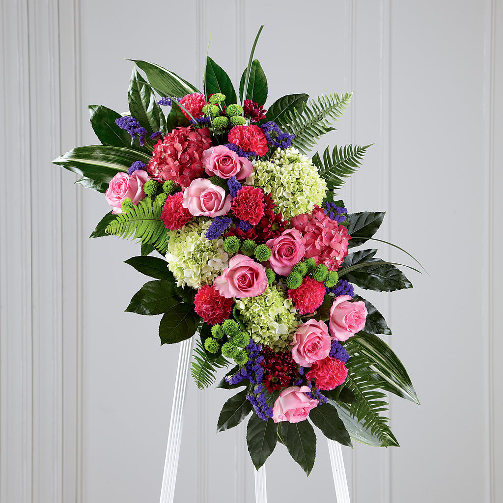 Refreshing Mix Standing Spray – SB FLORAL & DESIGN, Erie IL