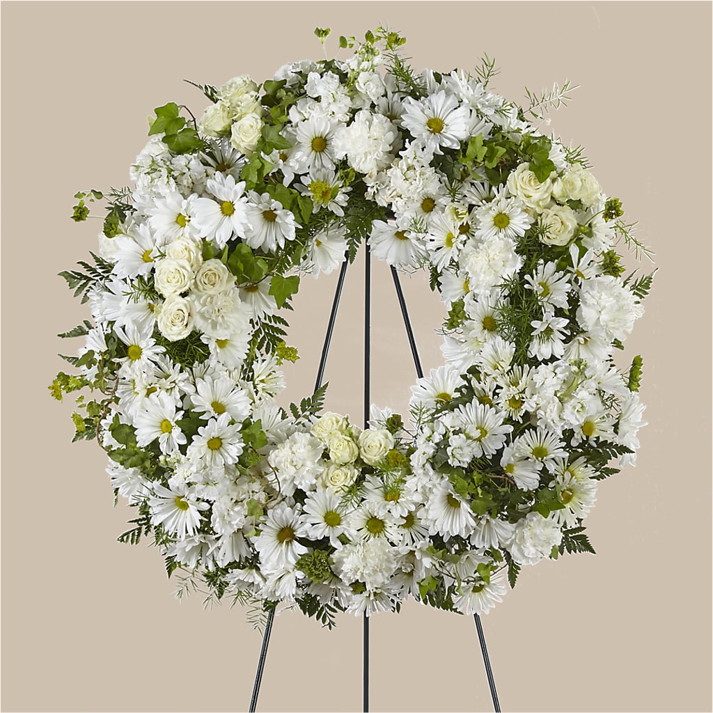 Faithful Wishes Wreath – SB FLORAL & DESIGN, Erie IL