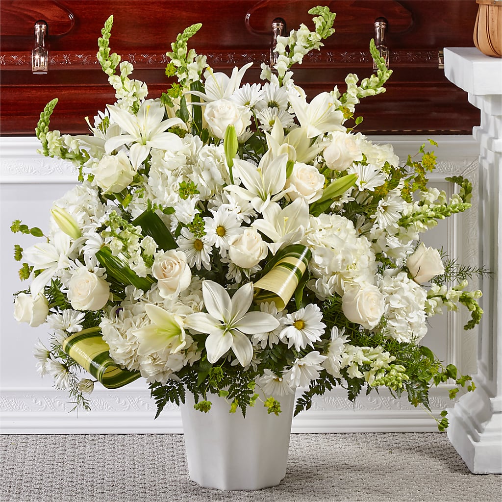 Thoughts of Tranquility Floor Basket – SB FLORAL & DESIGN, Erie IL