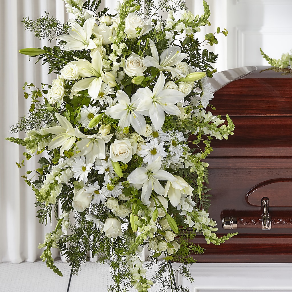 Loving Thoughts Standing Spray – SB FLORAL & DESIGN, Erie IL
