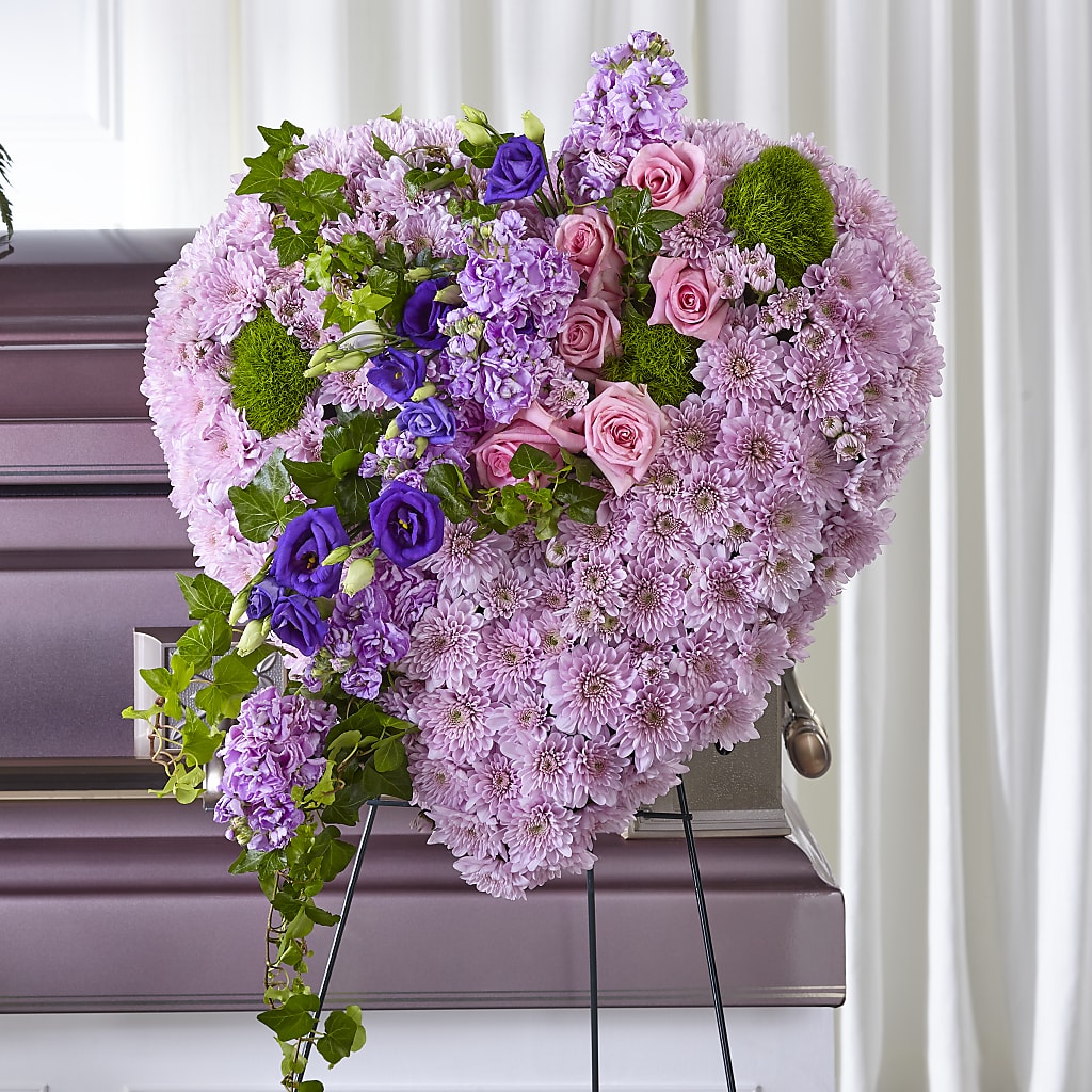 Treasured Love Standing Heart – SB FLORAL & DESIGN, Erie IL