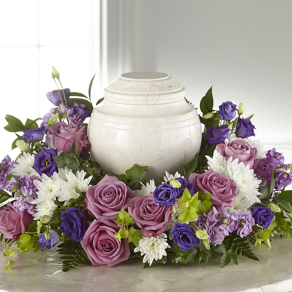 Blooming Sympathy Cremation Adornment – SB FLORAL & DESIGN, Erie IL