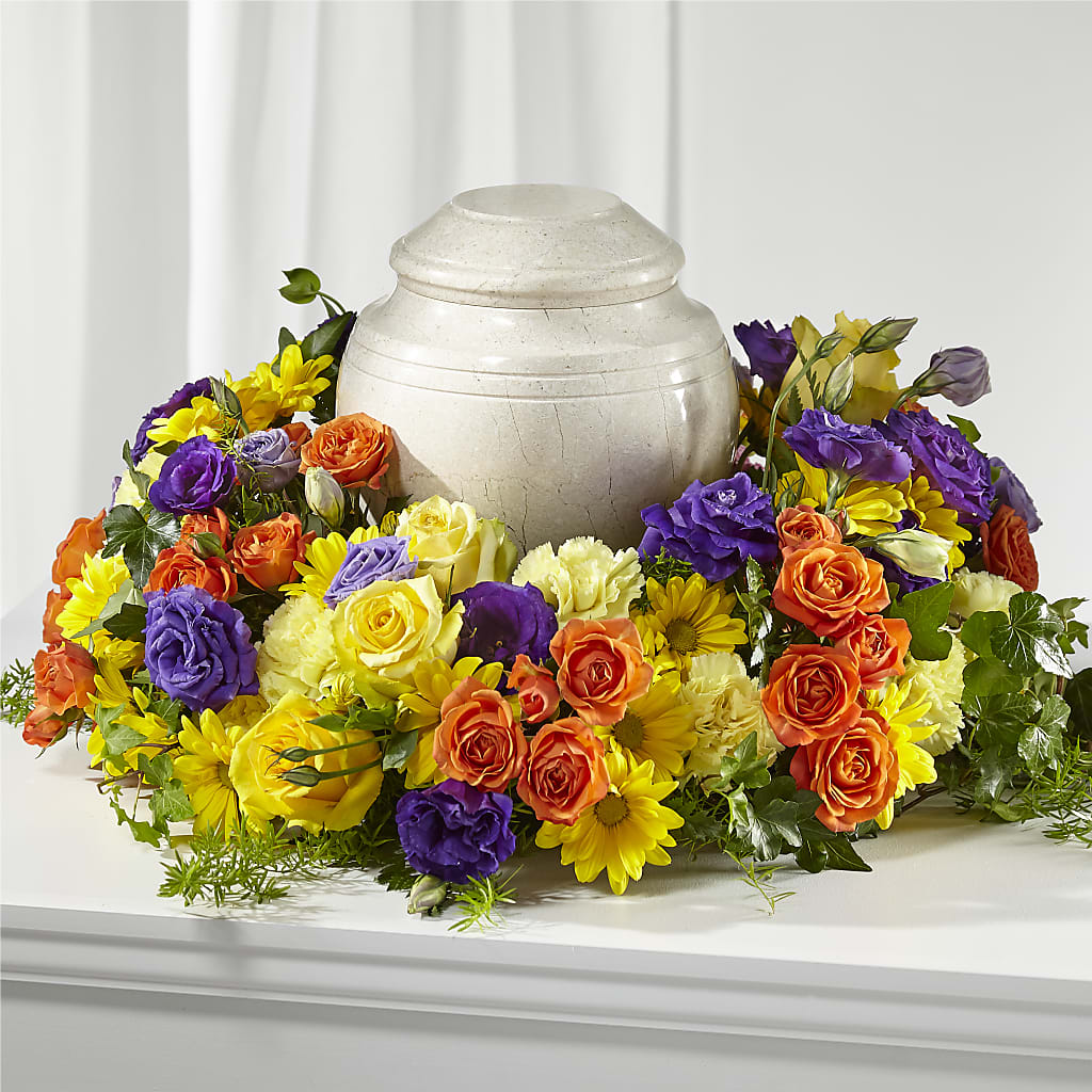 Blossoms of Remembrance Cremation Adornment – SB FLORAL & DESIGN, Erie IL