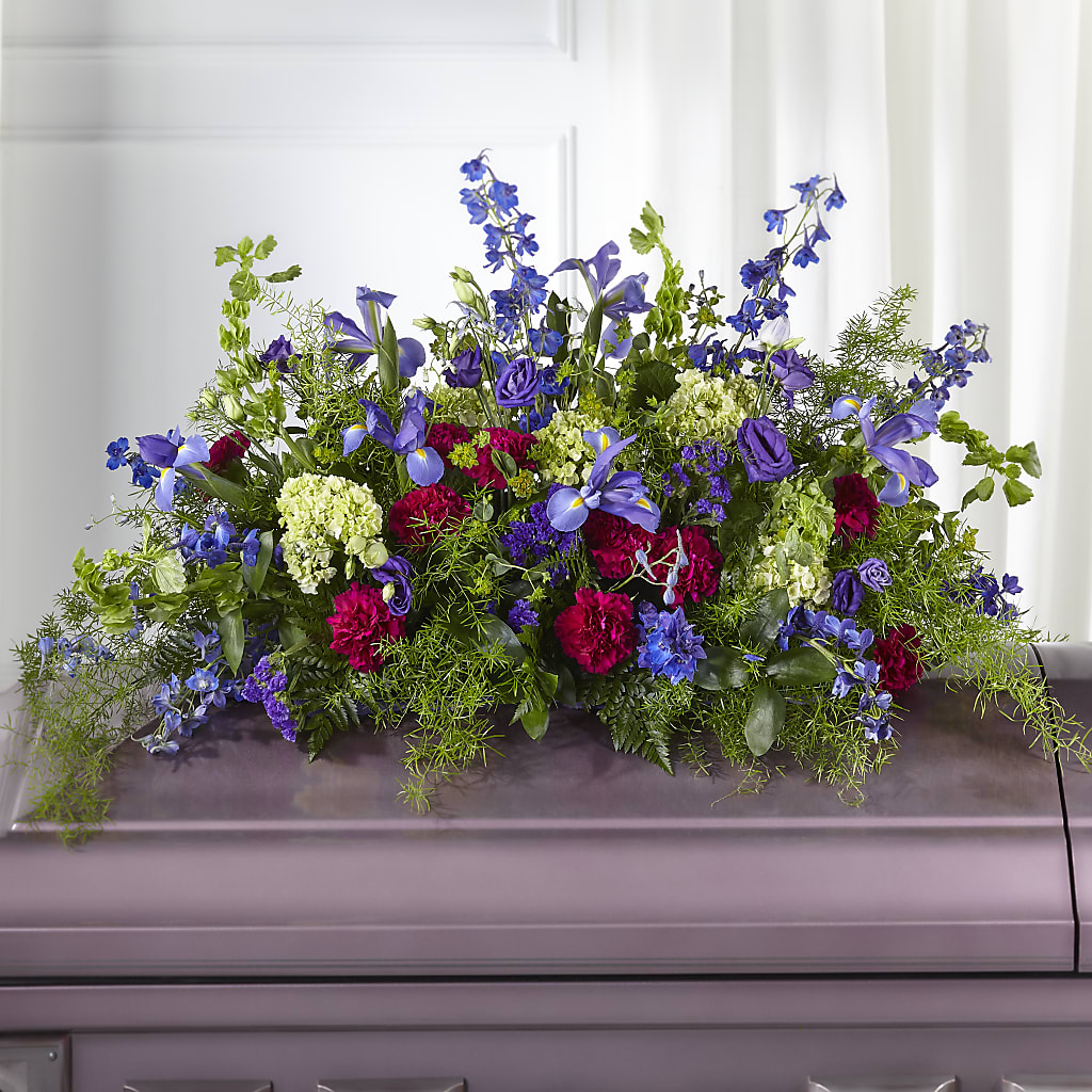 Always Treasured Casket Spray – SB FLORAL & DESIGN, Erie IL
