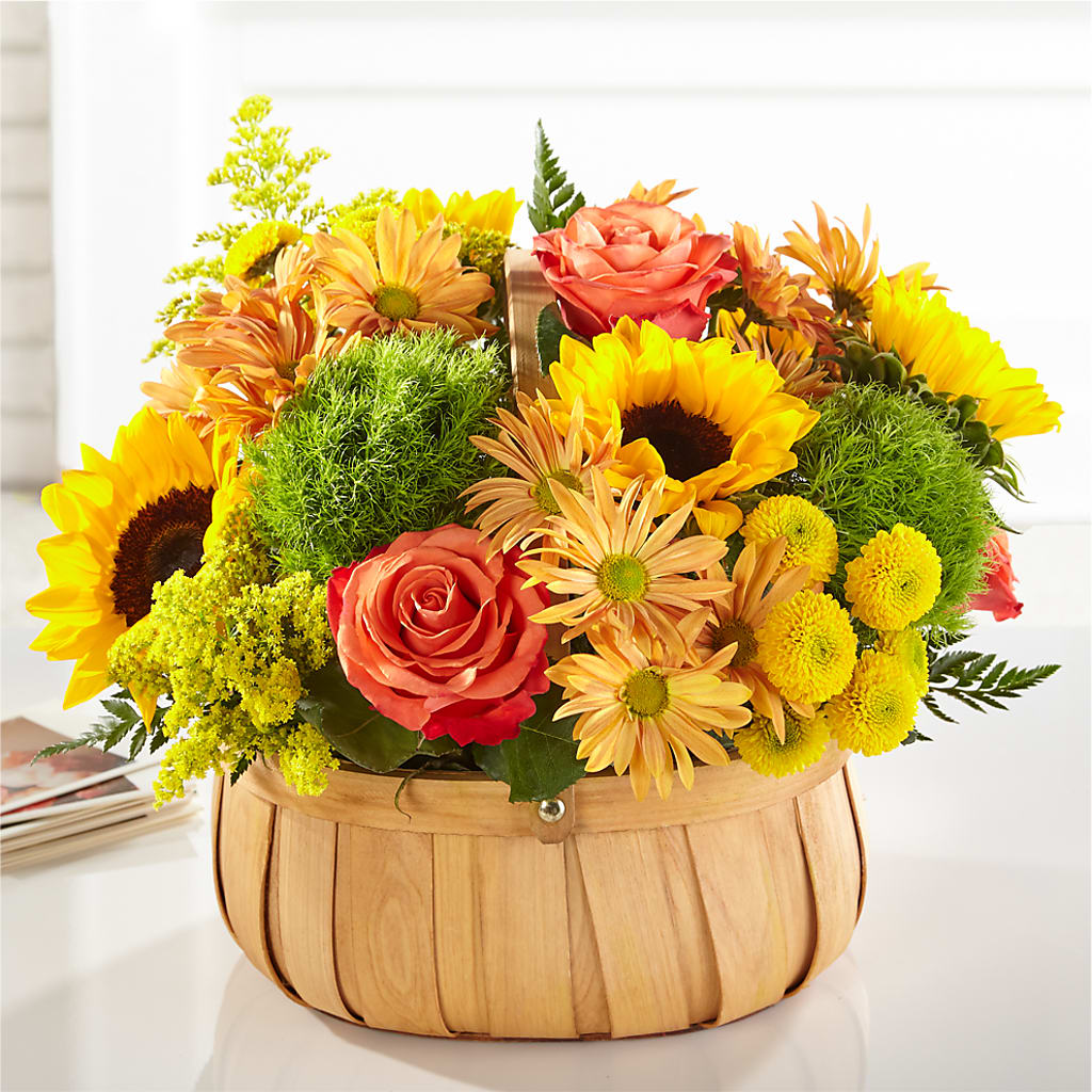 Harvest Sunflower Basket – SB FLORAL & DESIGN, Erie IL