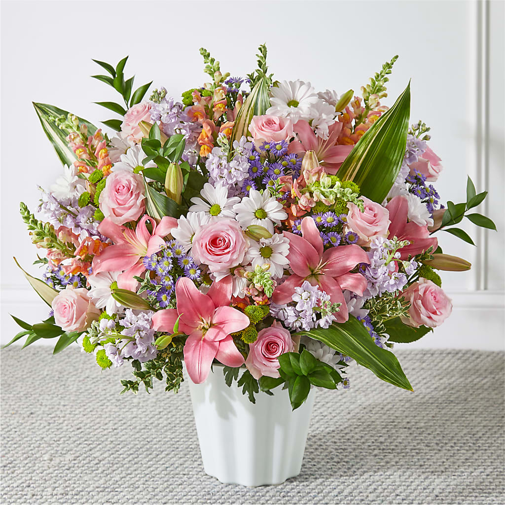 Abundant Compassion Floor Basket – SB FLORAL & DESIGN, Erie IL