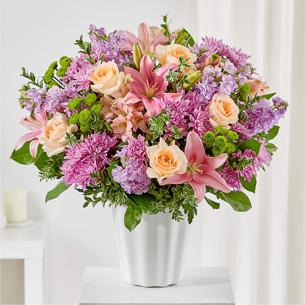 Supportive Embrace Tabletop Basket – SB FLORAL & DESIGN, Erie IL