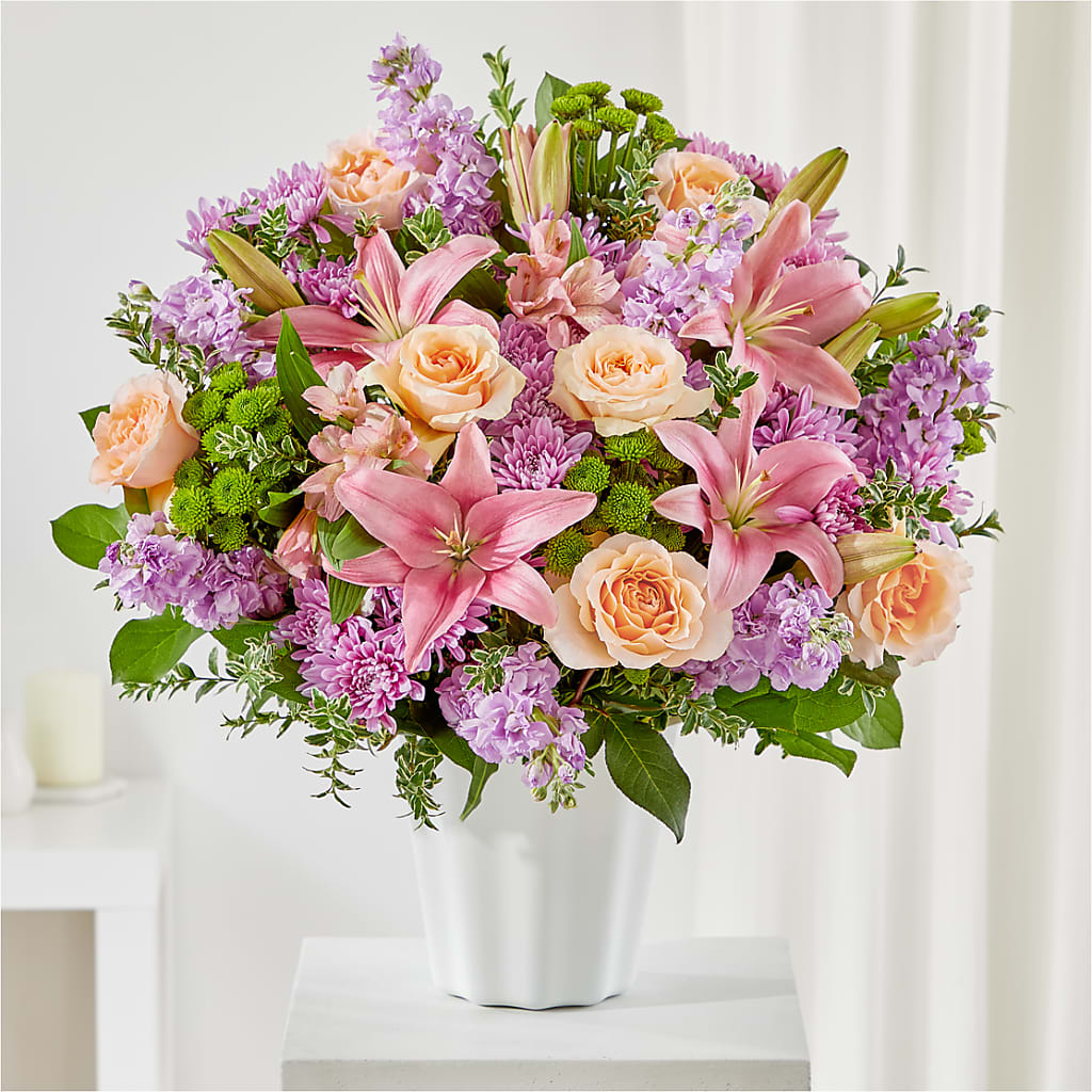 Supportive Embrace Tabletop Basket – SB FLORAL & DESIGN, Erie IL