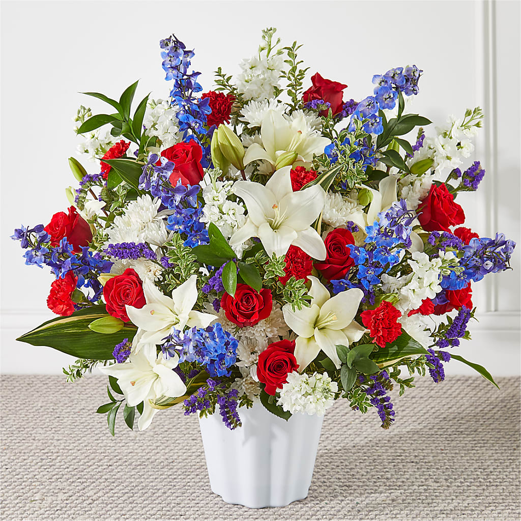 Consoled Floor Basket – SB FLORAL & DESIGN, Erie IL