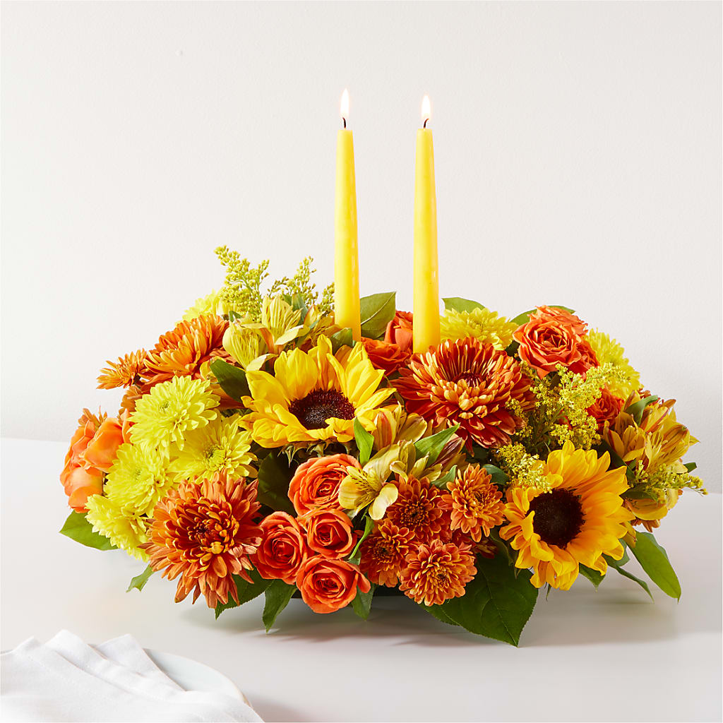Autumn Harmony Centerpiece – SB FLORAL & DESIGN, Erie IL