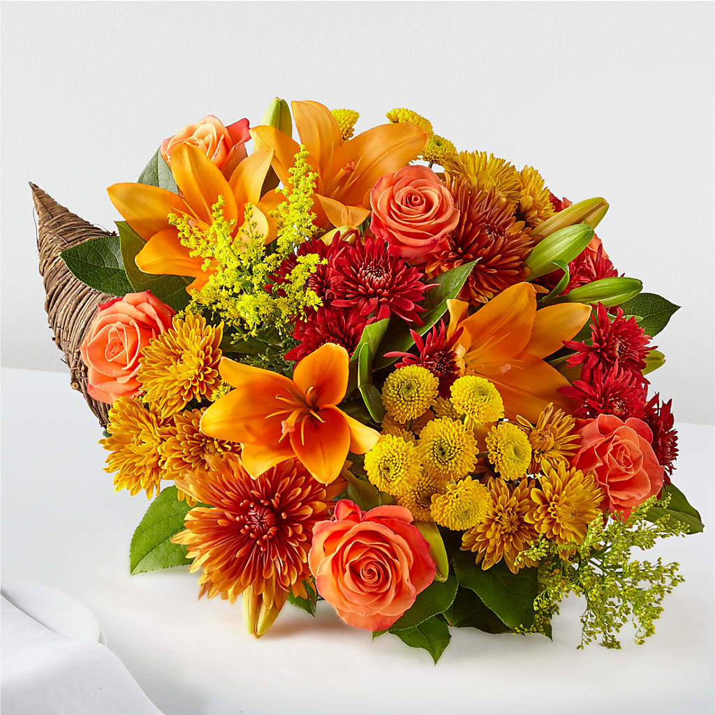 Feast of Color Cornucopia – SB FLORAL & DESIGN, Erie IL