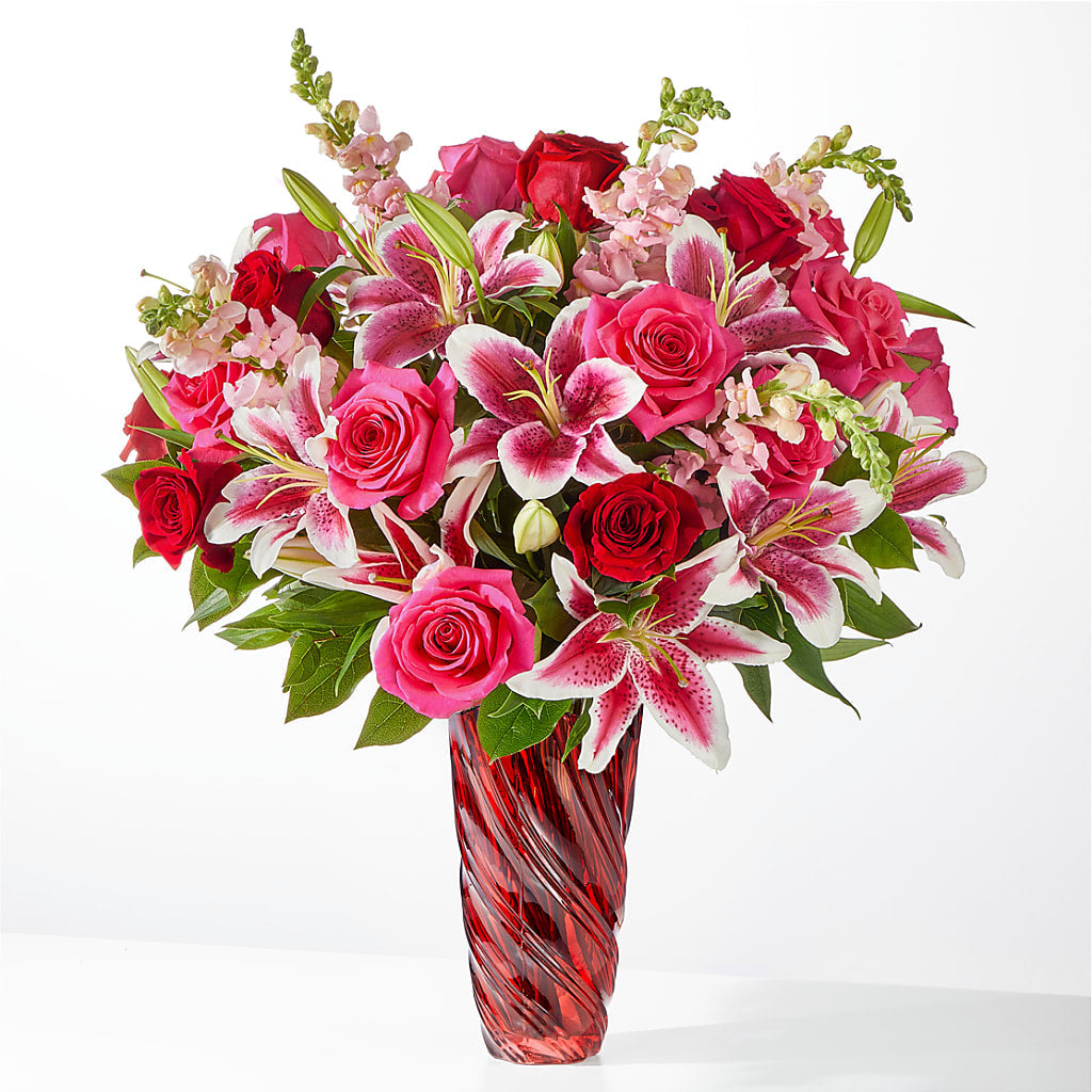 Always You Bouquet with Luxe Swirl Vase – SB FLORAL & DESIGN, Erie IL