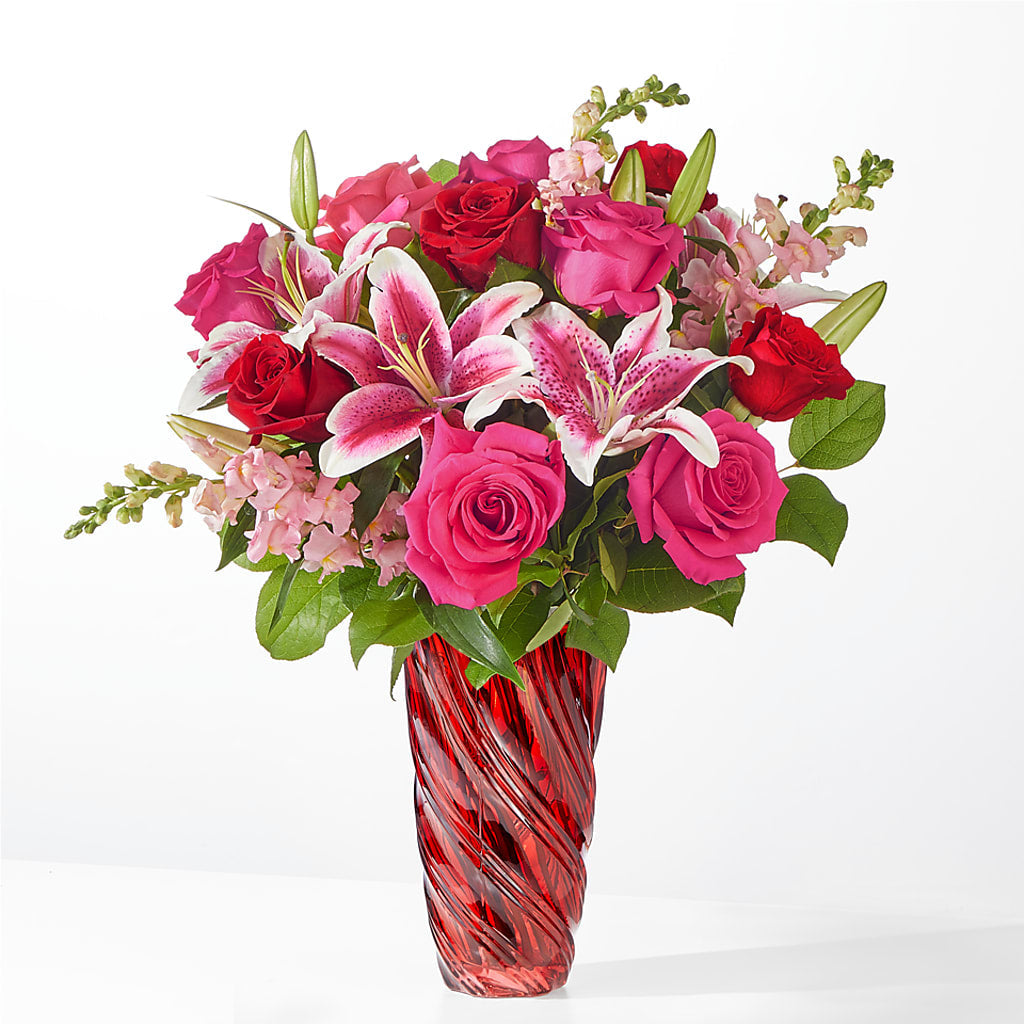 Always You Bouquet with Luxe Swirl Vase – SB FLORAL & DESIGN, Erie IL