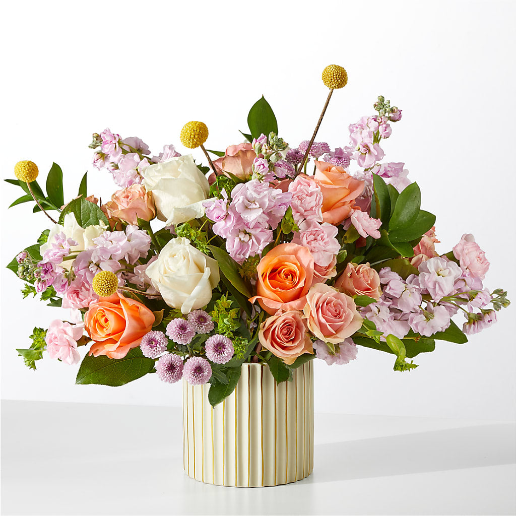 French Market Bouquet with Ivory Vase – SB FLORAL & DESIGN, Erie IL