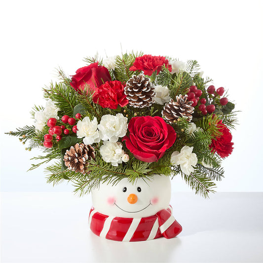 Jolly Snowman Bouquet – SB FLORAL & DESIGN, Erie IL