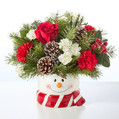 Jolly Snowman Bouquet – SB FLORAL & DESIGN, Erie IL