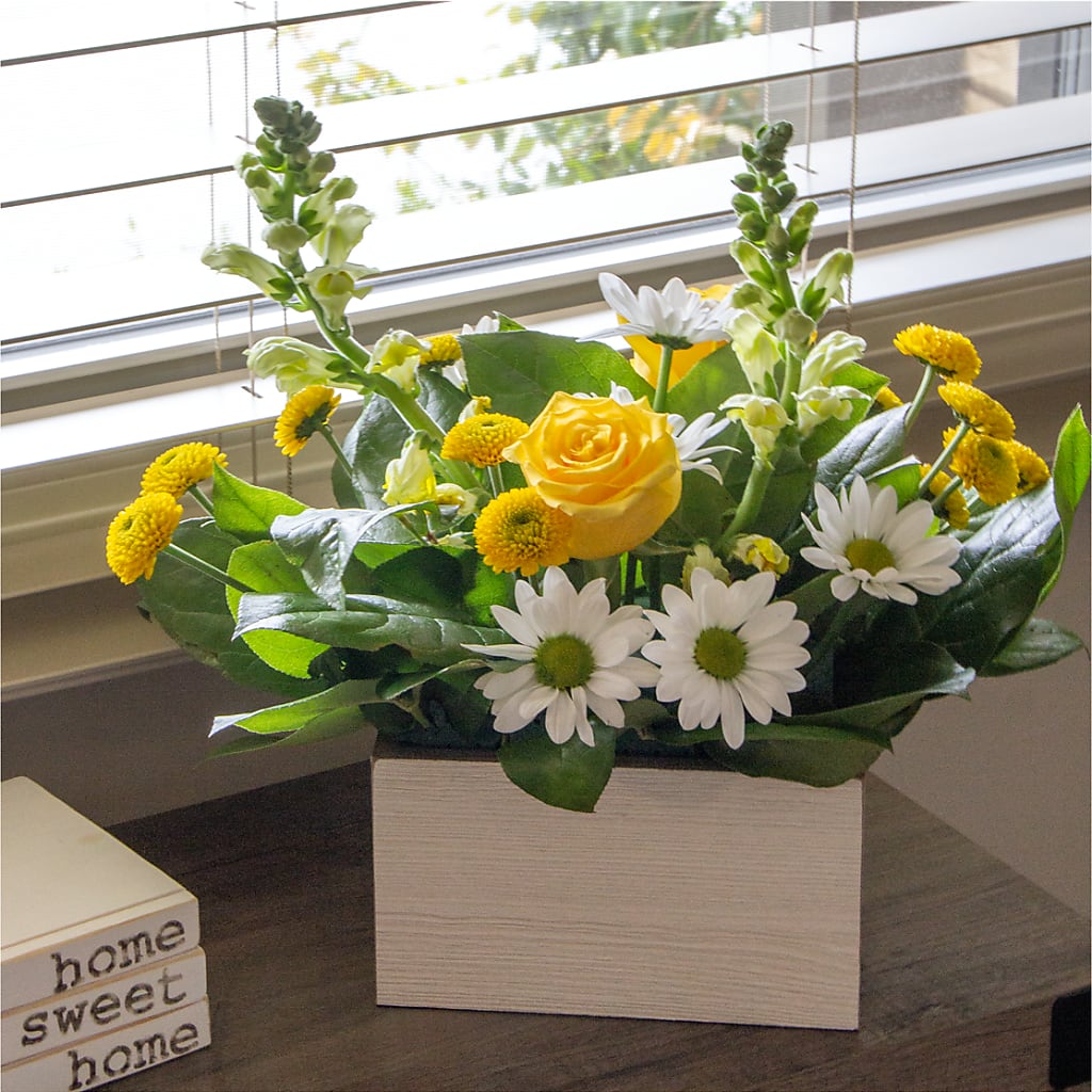 Sun Salutation Box Bouquet – SB FLORAL & DESIGN, Erie IL