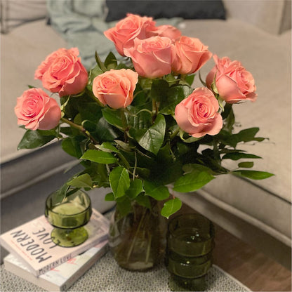 Long Stem Pink Rose Bouquet – SB FLORAL & DESIGN, Erie IL