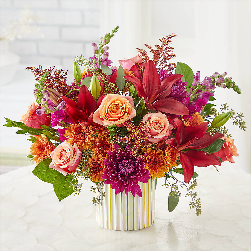 Burgundy Landscape Bouquet – SB FLORAL & DESIGN, Erie IL