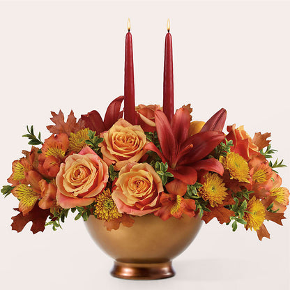 Harvest Table Centerpiece – SB FLORAL & DESIGN, Erie IL