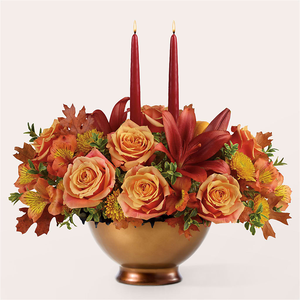 Harvest Table Centerpiece – SB FLORAL & DESIGN, Erie IL