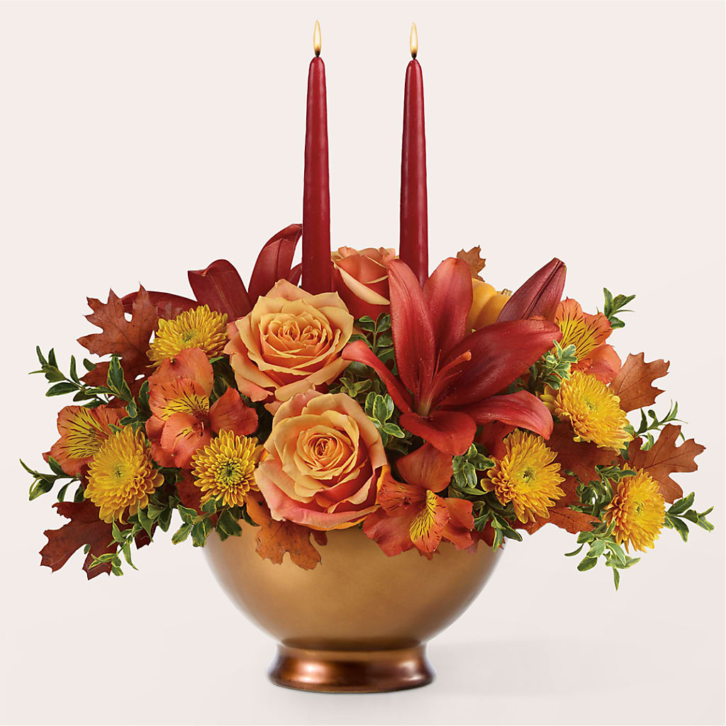 Harvest Table Centerpiece – SB FLORAL & DESIGN, Erie IL