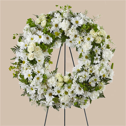 Faithful Wishes Wreath – SB FLORAL & DESIGN, Erie IL