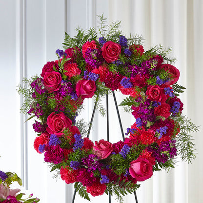 Calming Colors Wreath – SB FLORAL & DESIGN, Erie IL