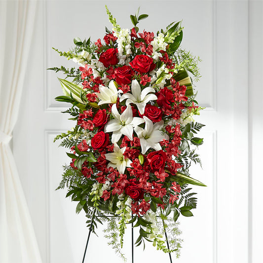 Everlasting Memory Standing Spray – SB FLORAL & DESIGN, Erie IL