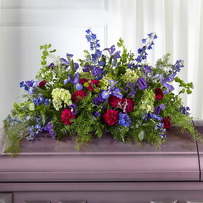 Always Treasured Casket Spray – SB FLORAL & DESIGN, Erie IL