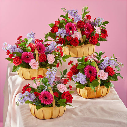 Pink Picnic Basket – SB FLORAL & DESIGN, Erie IL