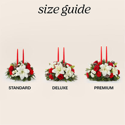 Seasonal Festivities Centerpiece – SB FLORAL & DESIGN, Erie IL