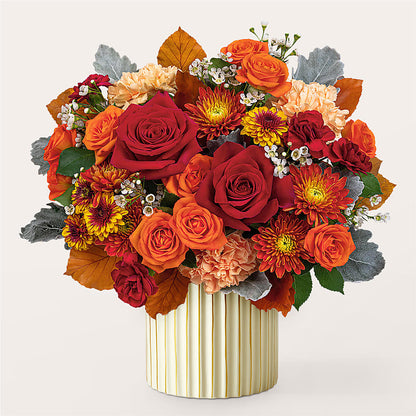 Merlot Bouquet with Ivory Vase – SB FLORAL & DESIGN, Erie IL