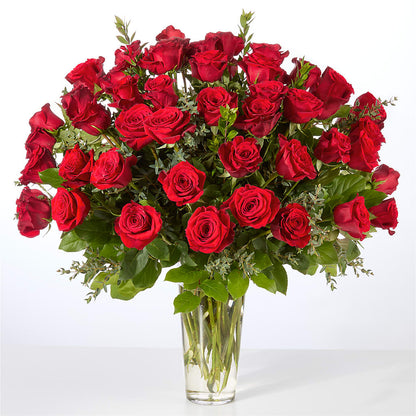 Forever Yours Fifty Stem Red Rose Bouquet – SB FLORAL & DESIGN, Erie IL