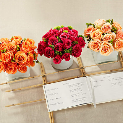 Dawn Rose Centerpiece – SB FLORAL & DESIGN, Erie IL